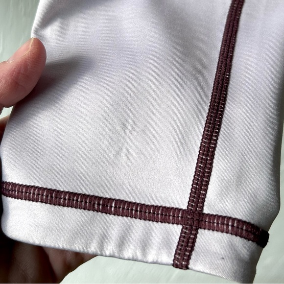 Athleta Chaturanga Ombré 7/8 Leggings size XS Currant Reversible Ankle - Picture 5 of 9